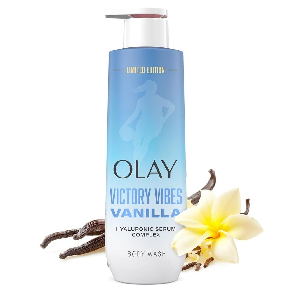 Olay Womens Body Wash Hyaluronic Acid Serum Hydrating Victory Vibes Vanilla 20oz